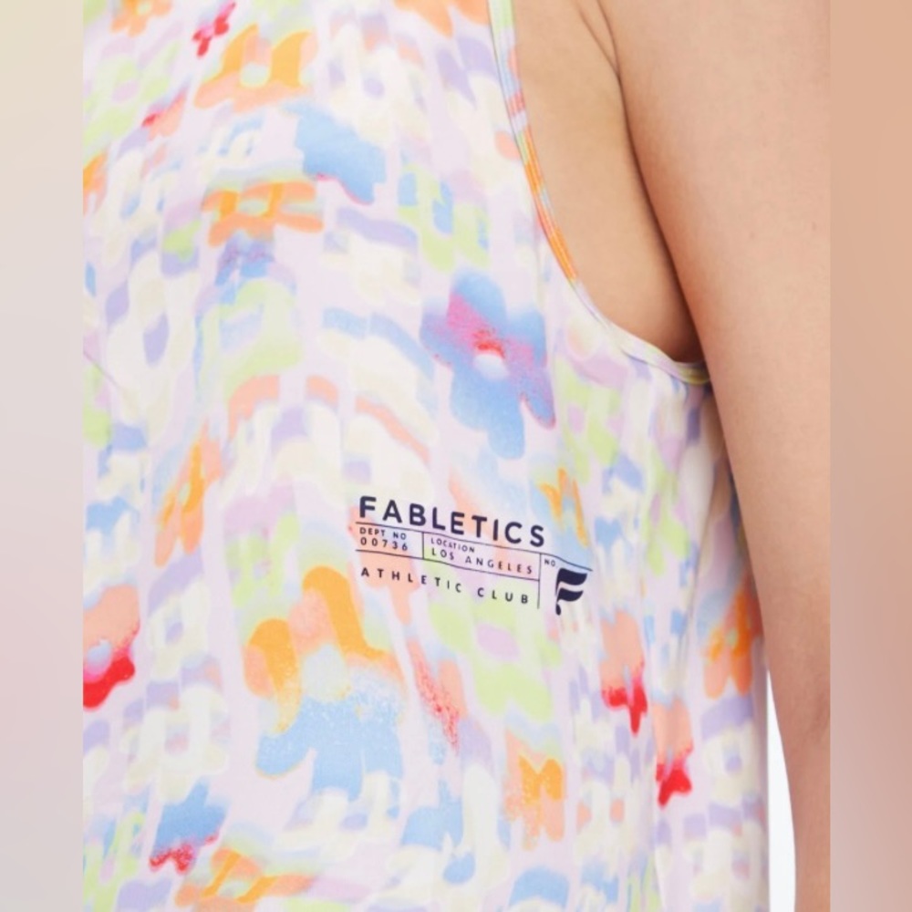 Fabletics Women's Dry-Flex Muscle Tank Size - M - New Wave Floral - Picture 5 of 11